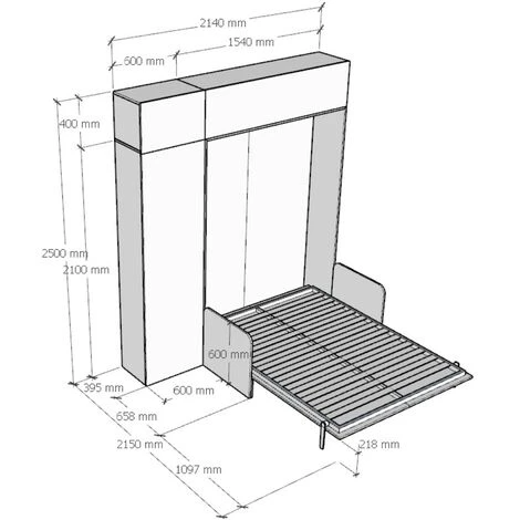 Letto 140 Sof� Kentaro Bianco Frassino Con Colonna - Pensile Vasistas - Pensile Sopra Colonna 7 Letto 140 Sof� Kentaro Bianco Frassino Con Colonna - Pensile Vasistas - Pensile Sopra Colonna - immagine 5