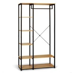 Guardaroba Appendiabiti Con Scaffale DETROIT Design Industriale -LettoMania Italia 63565649 4