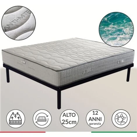 Materasso Ortopedico Alto 25 Cm In AirPur® Traspirante E Anallergico Con Lato Estivo Ed Invernale - ORTHOPEDICO 80x190 Cm Singola Standard 3 Materasso Ortopedico Alto 25 Cm In AirPur® Traspirante E Anallergico Con Lato Estivo Ed Invernale - ORTHOPEDICO 80x190 Cm Singola Standard
