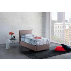 Talamo Italia Letto Singolo Candida, Letto Contenitore Con Rivestimento In Tessuto, 100% Made In Italy, Apertura Laterale, Adatto Per Materasso Cm 80x190, Tortora 8 Talamo Italia Letto Singolo Candida, Letto Contenitore Con Rivestimento In Tessuto, 100% Made In Italy, Apertura Laterale, Adatto Per Materasso Cm 80x190, Tortora -LettoMania Italia 63751606 2