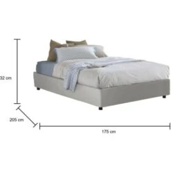 Talamo Italia Letto Matrimoniale Marta, Letto Contenitore Con Rivestimento In Ecopelle, 100% Made In Italy, Apertura Frontale, Adatto Per Materasso Cm 160x190, Bianco 7 Talamo Italia Letto Matrimoniale Marta, Letto Contenitore Con Rivestimento In Ecopelle, 100% Made In Italy, Apertura Frontale, Adatto Per Materasso Cm 160x190, Bianco -LettoMania Italia 63751662 3