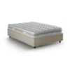 Talamo Italia Letto Piazza E Mezza Chiara, Letto Contenitore Con Rivestimento In Tessuto, 100% Made In Italy, Apertura Frontale, Con Materasso Cm 120x190 Incluso, Beige -LettoMania Italia 63754032 1