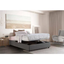 Talamo Italia Letto Matrimoniale Elisa, Letto Contenitore Con Rivestimento In Tessuto, 100% Made In Italy, Apertura Frontale, Adatto Per Materasso Cm 160x190, Grigio 9 Talamo Italia Letto Matrimoniale Elisa, Letto Contenitore Con Rivestimento In Tessuto, 100% Made In Italy, Apertura Frontale, Adatto Per Materasso Cm 160x190, Grigio -LettoMania Italia 63754041 4