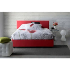 Talamo Italia Letto Matrimoniale Azue, Letto Contenitore Con Rivestimento In Tessuto, 100% Made In Italy, Apertura Frontale, Adatto Per Materasso Cm 140x190, Rosso 11 Talamo Italia Letto Matrimoniale Azue, Letto Contenitore Con Rivestimento In Tessuto, 100% Made In Italy, Apertura Frontale, Adatto Per Materasso Cm 140x190, Rosso -LettoMania Italia 63754048 5