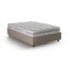Talamo Italia Letto Piazza E Mezza Chiara, Letto Contenitore Con Rivestimento In Tessuto, 100% Made In Italy, Apertura Frontale, Con Materasso Cm 120x190 Incluso, Tortora -LettoMania Italia 63754388 1