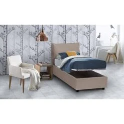 Talamo Italia Letto Singolo Ester, Letto Contenitore Con Rivestimento In Ecopelle, 100% Made In Italy, Apertura Frontale, Adatto Per Materasso Cm 80x190, Tortora 10 Talamo Italia Letto Singolo Ester, Letto Contenitore Con Rivestimento In Ecopelle, 100% Made In Italy, Apertura Frontale, Adatto Per Materasso Cm 80x190, Tortora -LettoMania Italia 63754412 4