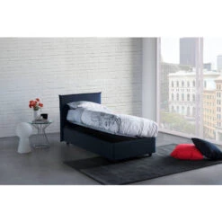 Talamo Italia Letto Singolo Candida, Letto Contenitore Con Rivestimento In Tessuto, 100% Made In Italy, Apertura Laterale, Adatto Per Materasso Cm 80x190, Blu 10 Talamo Italia Letto Singolo Candida, Letto Contenitore Con Rivestimento In Tessuto, 100% Made In Italy, Apertura Laterale, Adatto Per Materasso Cm 80x190, Blu -LettoMania Italia 63754962 4