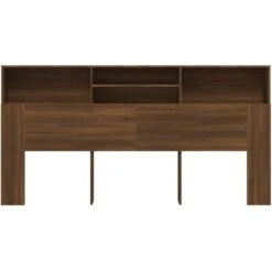 Testiera Con Contenitore Rovere Marrone 200x19x103,5 Cm VidaXL -LettoMania Italia 64153778 4