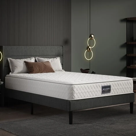 Materasso A Molle, Materasso In Schiuma Fredda A 7 Zone, Nucleo A Molle Insacchettate, 90x200 Cm, 100% Certificato Oeko-Tex, Copertura In Microfibra Trapuntata, Grado Di Durezza H3, Altezza 25 Cm 3 Materasso A Molle, Materasso In Schiuma Fredda A 7 Zone, Nucleo A Molle Insacchettate, 90x200 Cm, 100% Certificato Oeko-Tex, Copertura In Microfibra Trapuntata, Grado Di Durezza H3, Altezza 25 Cm