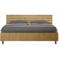 Letto In Legno Matrimoniale Doghe Contenitore 160x190cm Ankel Oak 9 Letto In Legno Matrimoniale Doghe Contenitore 160x190cm Ankel Oak -LettoMania Italia 65878233 3