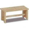 King Home POGGIAPIEDI In Legno Di Abete Naturale 35x16x16h Cm -LettoMania Italia 67359232 1