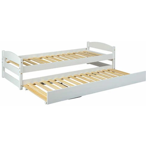 Letto In Legno Bianco Per Cameretta Bambini. Letti 4 Letto In Legno Bianco Per Cameretta Bambini. Letti - immagine 2