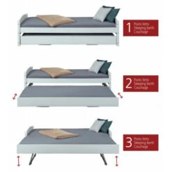 Letto In Legno Bianco Per Cameretta Bambini. Letti 7 Letto In Legno Bianco Per Cameretta Bambini. Letti -LettoMania Italia 67460141 3