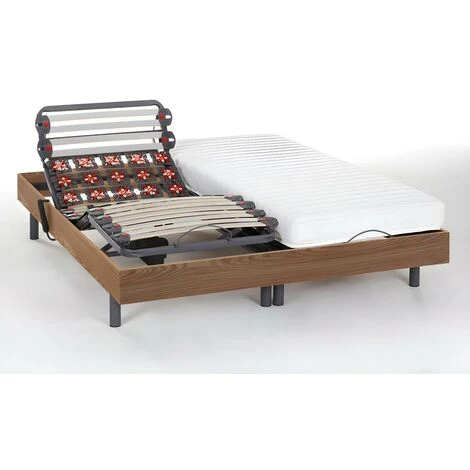 Set Da Relax, Accoglienza Lattice PANDORA II Di DREAMEA - Motori OKIN - Quercia Naturale - 2 X 80 X 200 Cm 4 Set Da Relax, Accoglienza Lattice PANDORA II Di DREAMEA - Motori OKIN - Quercia Naturale - 2 X 80 X 200 Cm - immagine 2