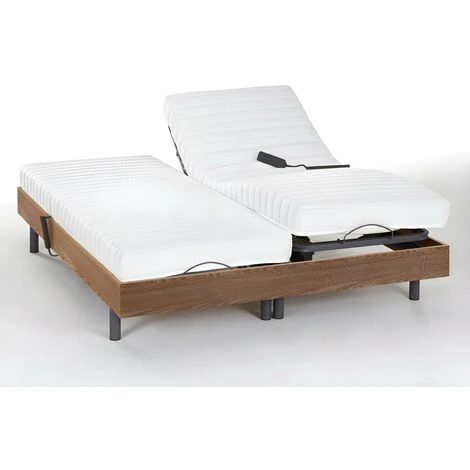 Set Da Relax, Accoglienza Lattice PANDORA II Di DREAMEA - Motori OKIN - Quercia Naturale - 2 X 80 X 200 Cm 6 Set Da Relax, Accoglienza Lattice PANDORA II Di DREAMEA - Motori OKIN - Quercia Naturale - 2 X 80 X 200 Cm - immagine 4