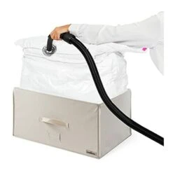 Compactor Custodia Rigida Sottovuoto Beige 55 X 40 X H.30 Cm -LettoMania Italia 70684752 3