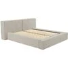 Letto Con Contenitore 140 X 190 Cm - Velluto A Coste - Beige - TIMANO -LettoMania Italia 70731862 1