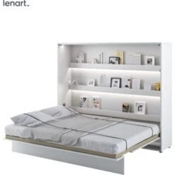Lenart Letto A Scomparsa BED CONCEPT 14 160x200 Orizzontale Bianco Opaco