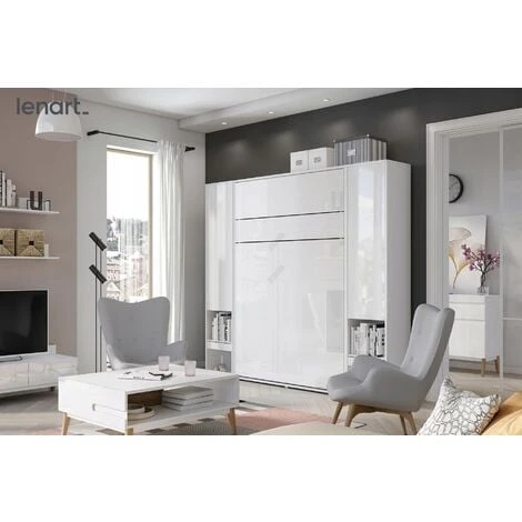 Lenart Letto A Scomparsa BED CONCEPT 05 120x200 Orizzontale Bianco Opaco 6 Lenart Letto A Scomparsa BED CONCEPT 05 120x200 Orizzontale Bianco Opaco - immagine 4