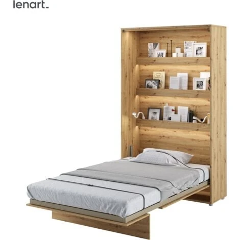 Lenart Letto A Scomparsa BED CONCEPT 02 120x200 Verticale Rovere Artigianale 3 Lenart Letto A Scomparsa BED CONCEPT 02 120x200 Verticale Rovere Artigianale