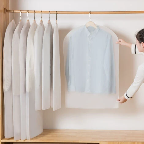 5PCS Borsa Per La Conservazione Dei Vestiti, Copertura Antipolvere Per Vestiti, Sacchetto Per La Polvere Lavabile Per Abiti, Borsa Per Appendere I Vestiti Per La Casa, Copertura Trasparente Per La Pro 6 5PCS Borsa Per La Conservazione Dei Vestiti, Copertura Antipolvere Per Vestiti, Sacchetto Per La Polvere Lavabile Per Abiti, Borsa Per Appendere I Vestiti Per La Casa, Copertura Trasparente Per La Pro - immagine 4