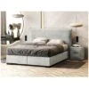 Set Letto Boxspring Testata + Rete + Materasso 160 X 200 Cm Tessuto Grigio - QUINTESSENCE Di PALACIO 2 Set Letto Boxspring Testata + Rete + Materasso 160 X 200 Cm Tessuto Grigio - QUINTESSENCE Di PALACIO -LettoMania Italia 72258217 1