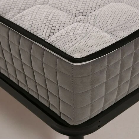 Materasso Ortopedico 1000 Molle Insacchettate H23 Cm, OFFERTA, Zone Differenziate Con Tessuto Anallergico In Argento - GREY ML 80x195 Cm 5 Materasso Ortopedico 1000 Molle Insacchettate H23 Cm, OFFERTA, Zone Differenziate Con Tessuto Anallergico In Argento - GREY ML 80x195 Cm - immagine 3