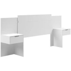 Testata Letto Allungabile Con Comodini - 140/160 Cm - Bianco - PARATI 10 Testata Letto Allungabile Con Comodini - 140/160 Cm - Bianco - PARATI -LettoMania Italia 72641775 4