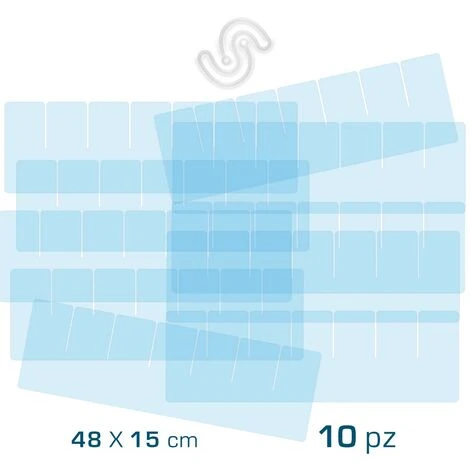 DIVISORI PER CASSETTI - Altezza 15cm - PLEXIGLASS Trasparente Lung. 21 Cm - 10 Pz 6 DIVISORI PER CASSETTI - Altezza 15cm - PLEXIGLASS Trasparente Lung. 21 Cm - 10 Pz - immagine 4