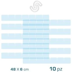 DIVISORI PER CASSETTI - Altezza 6cm - PLEXIGLASS Trasparente Lung. 21 Cm - 10 Pz -LettoMania Italia 75531373 4