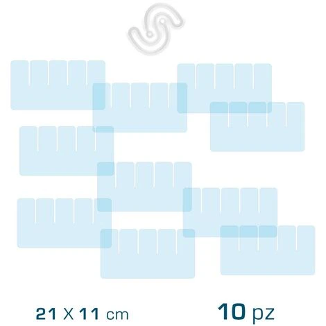 DIVISORI PER CASSETTI - Altezza 11cm- PLEXIGLASS Trasparente Lung. 21 Cm - 10 Pz 3 DIVISORI PER CASSETTI - Altezza 11cm- PLEXIGLASS Trasparente Lung. 21 Cm - 10 Pz