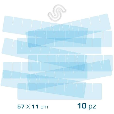 DIVISORI PER CASSETTI - Altezza 11cm- PLEXIGLASS Trasparente Lung. 21 Cm - 10 Pz 7 DIVISORI PER CASSETTI - Altezza 11cm- PLEXIGLASS Trasparente Lung. 21 Cm - 10 Pz - immagine 5