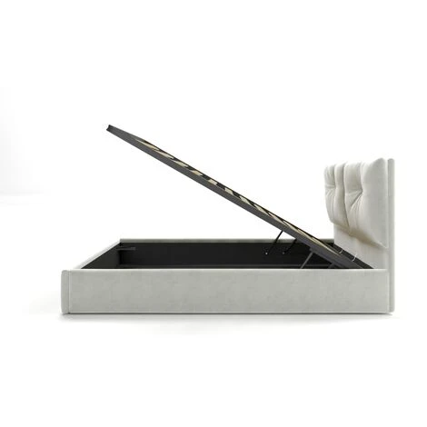 JUNO Matrimoniale Tessuto Bianco 6 JUNO Matrimoniale Tessuto Bianco - immagine 4