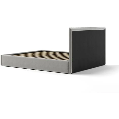 ZOOM Matrimoniale Tessuto Grigio Perla 7 ZOOM Matrimoniale Tessuto Grigio Perla - immagine 5