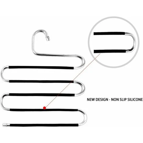 Confezione 3 Pantaloni Appendiabiti, Appendini Per Abbigliamento Spaziale Tipo S, Pantaloni 4 Confezione 3 Pantaloni Appendiabiti, Appendini Per Abbigliamento Spaziale Tipo S, Pantaloni - immagine 2