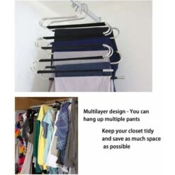 Confezione 3 Pantaloni Appendiabiti, Appendini Per Abbigliamento Spaziale Tipo S, Pantaloni 11 Confezione 3 Pantaloni Appendiabiti, Appendini Per Abbigliamento Spaziale Tipo S, Pantaloni -LettoMania Italia 76874233 5