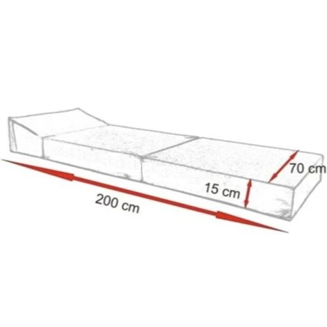 Materasso Per Ospiti Di Lusso - Paris - Materasso Da Campeggio - Materasso Da Viaggio - Materasso Pieghevole - 200 X 70 X 15 - Con Cuscini 4 Materasso Per Ospiti Di Lusso - Paris - Materasso Da Campeggio - Materasso Da Viaggio - Materasso Pieghevole - 200 X 70 X 15 - Con Cuscini - immagine 2