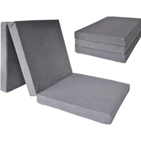 Materasso Ospite Grigio - Materasso Pieghevole - 195x80x10 Cm - Materasso Da Campeggio 4 Materasso Ospite Grigio - Materasso Pieghevole - 195x80x10 Cm - Materasso Da Campeggio - immagine 2