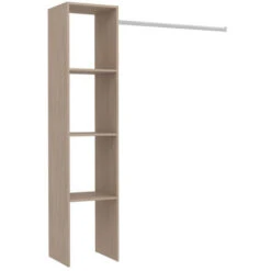 Armadio In Legno, 3 Ripiani, Armadi: 138x40x180