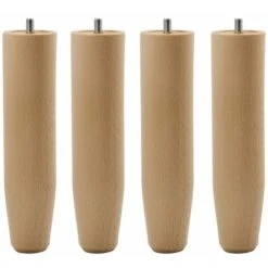 ☁️ Nuvola™ - Kit 4 Piedi In Legno Per Reti A Doghe H 33 Cm (solo Piede)