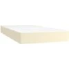 Materasso A Molle Crema 100x200x20 Cm In Similpelle VidaXL 2 Materasso A Molle Crema 100x200x20 Cm In Similpelle VidaXL -LettoMania Italia 78214348 1