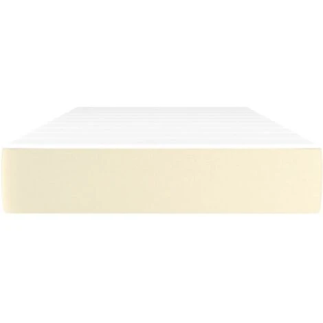 Materasso A Molle Crema 100x200x20 Cm In Similpelle VidaXL 6 Materasso A Molle Crema 100x200x20 Cm In Similpelle VidaXL - immagine 4