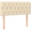 Testiera Crema 100 X 7 X 78/88 Cm In Tessuto VidaXL -LettoMania Italia 78386491 1