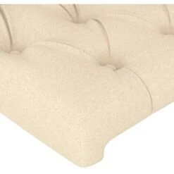 Testiera Crema 100 X 7 X 78/88 Cm In Tessuto VidaXL -LettoMania Italia 78386491 4