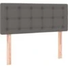 Testiera Grigia 80x5x78/88 Cm In Similpelle VidaXL 2 Testiera Grigia 80x5x78/88 Cm In Similpelle VidaXL -LettoMania Italia 79248931 1