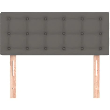 Testiera Grigia 80x5x78/88 Cm In Similpelle VidaXL 6 Testiera Grigia 80x5x78/88 Cm In Similpelle VidaXL - immagine 4