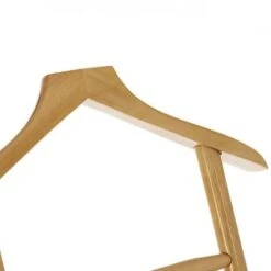 Appendiabiti Indossatore In Legno Quercia Servo Muto Porta Abiti 48x36x107cm -LettoMania Italia 8005149 5