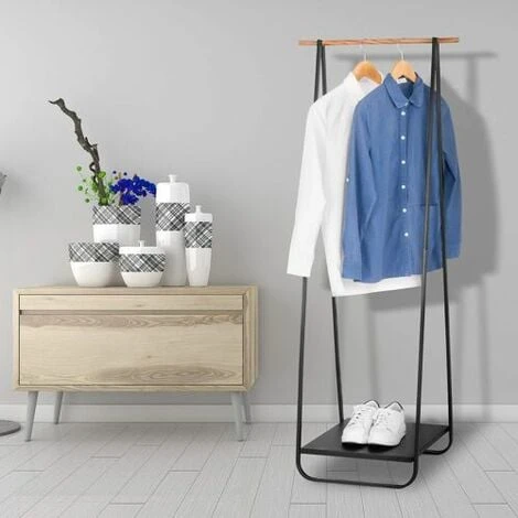 WOLTU 1x Stand Appendiabiti A Terra Attaccapanni Portabiti Da Ingresso Scaffale 5 WOLTU 1x Stand Appendiabiti A Terra Attaccapanni Portabiti Da Ingresso Scaffale - immagine 3