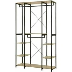 WOLTU Stand Appendiabiti Con Scarpiera Guardaroba In Legno E Acciaio Da Ingresso -LettoMania Italia 80879847 4