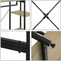 WOLTU Stand Appendiabiti Con Scarpiera Guardaroba In Legno E Acciaio Da Ingresso -LettoMania Italia 80879847 5